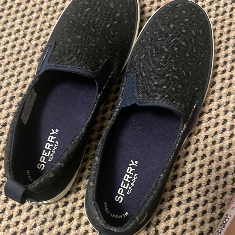 Brand new canvas SPERRY slip ons